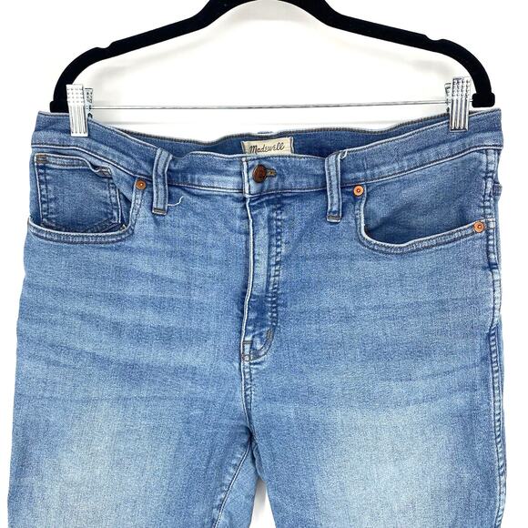 Madewell Stovepipe Jeans 32 T Light Wash High Rise Stretch And Flex - Picture 11 of 11